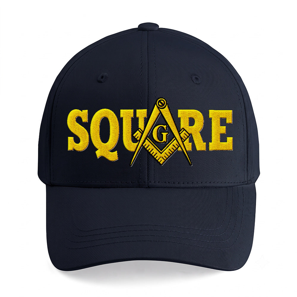 Square Cap - Embroidered