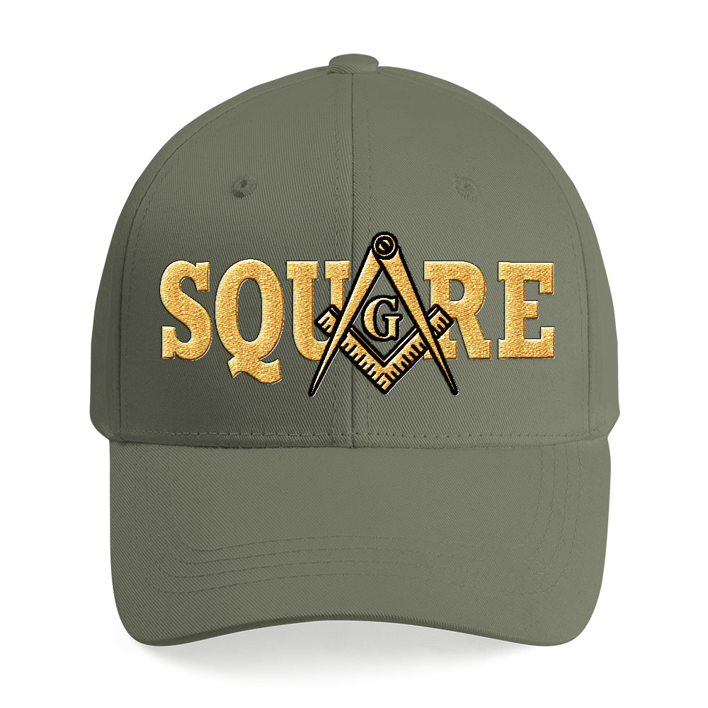 Square Cap - Embroidered