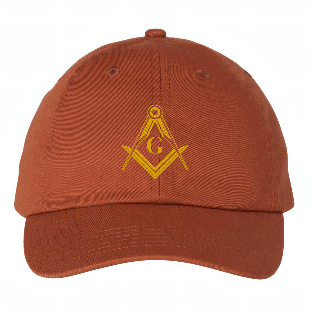 Square and Compass Symbol Hat - Printed