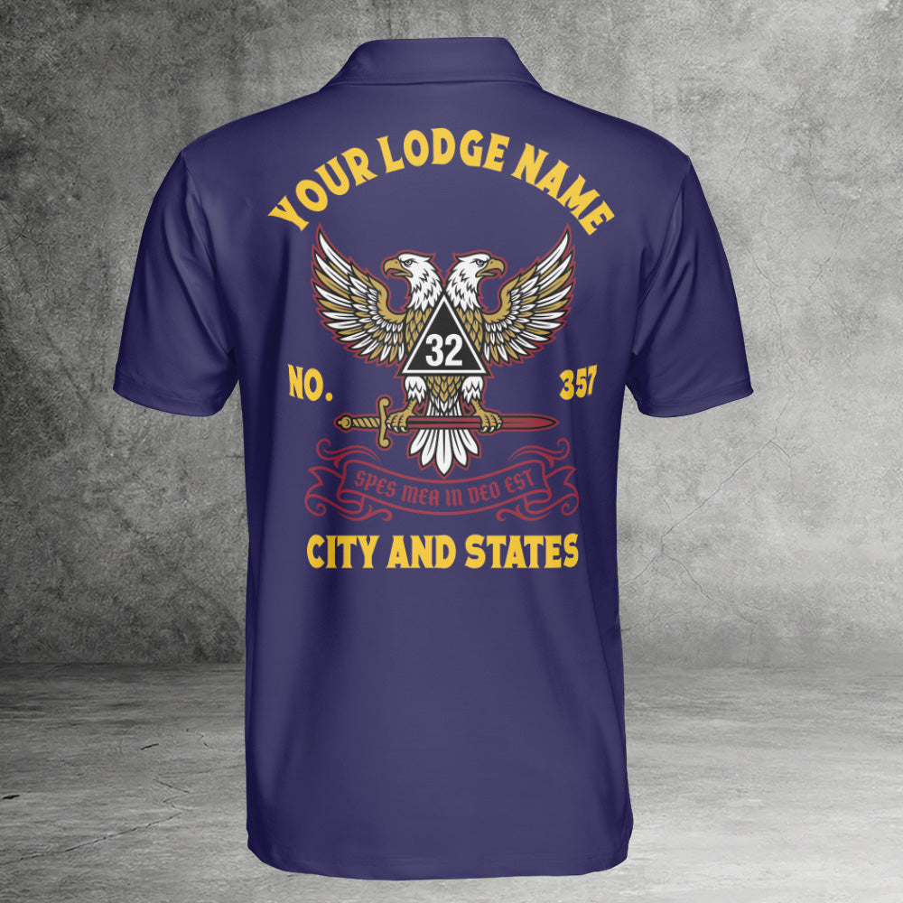 Custom 32nd Degree Scottish Rite Polo