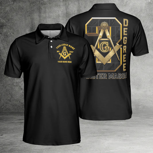 Custom 3rd Degree Master Mason Polo Shirt