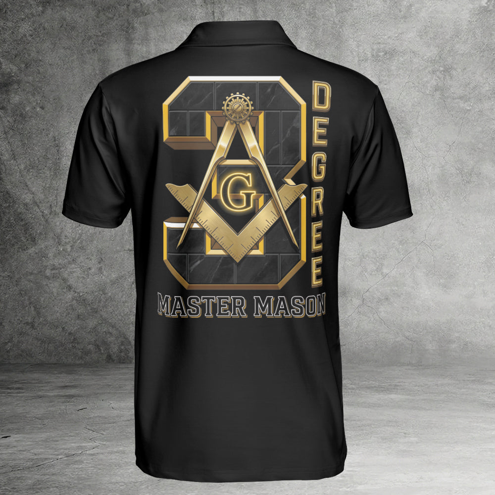 Custom 3rd Degree Master Mason Polo Shirt