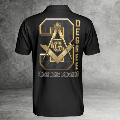 Custom 3rd Degree Master Mason Polo Shirt