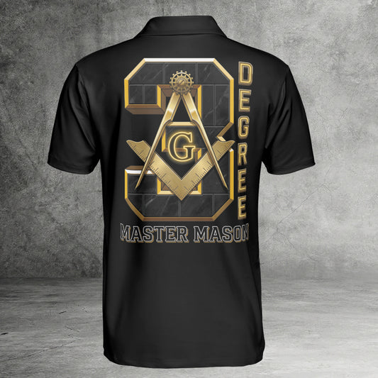 Custom 3rd Degree Master Mason Polo Shirt