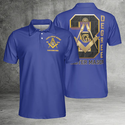 Custom 3rd Degree Master Mason Polo Shirt