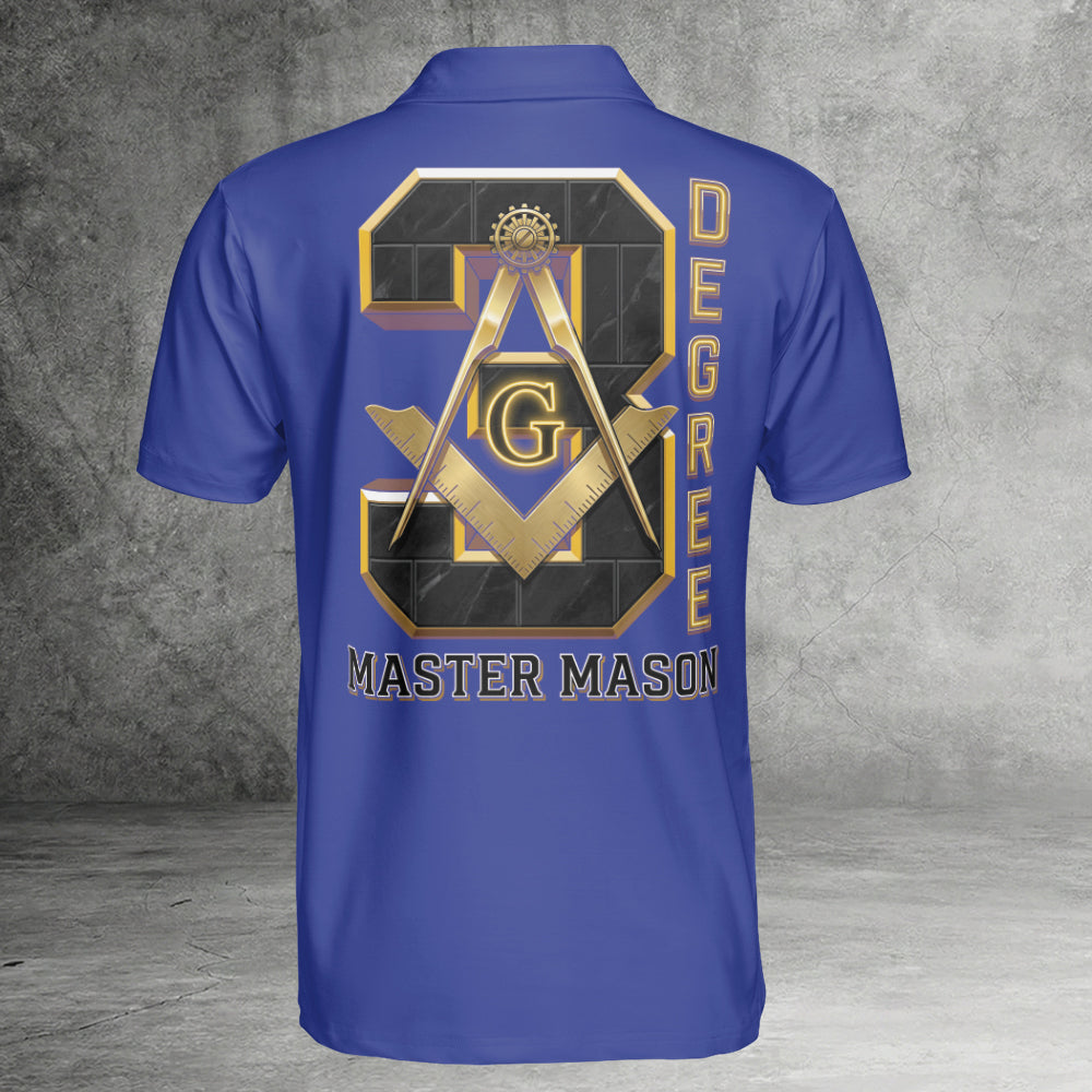 Custom 3rd Degree Master Mason Polo Shirt