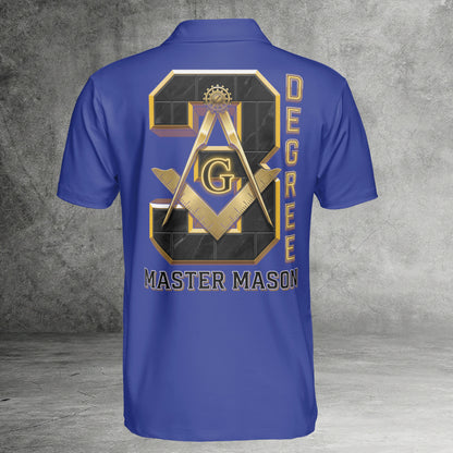 Custom 3rd Degree Master Mason Polo Shirt