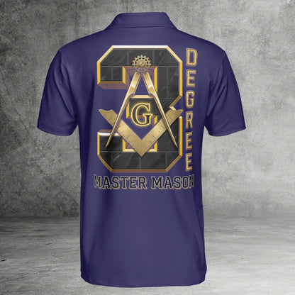 Custom 3rd Degree Master Mason Polo Shirt