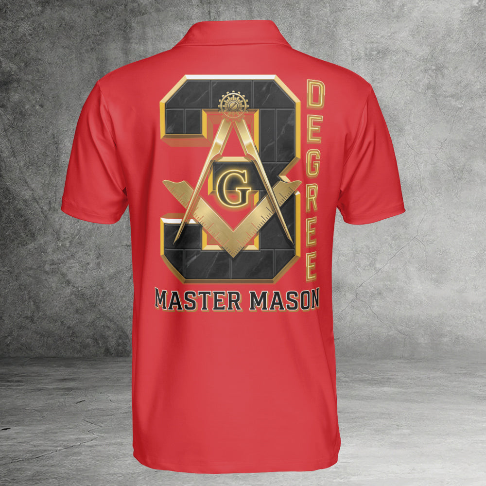 Custom 3rd Degree Master Mason Polo Shirt