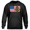 American Flag Square & Compass Hoodie
