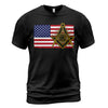 American Flag Square & Compass T-Shirt