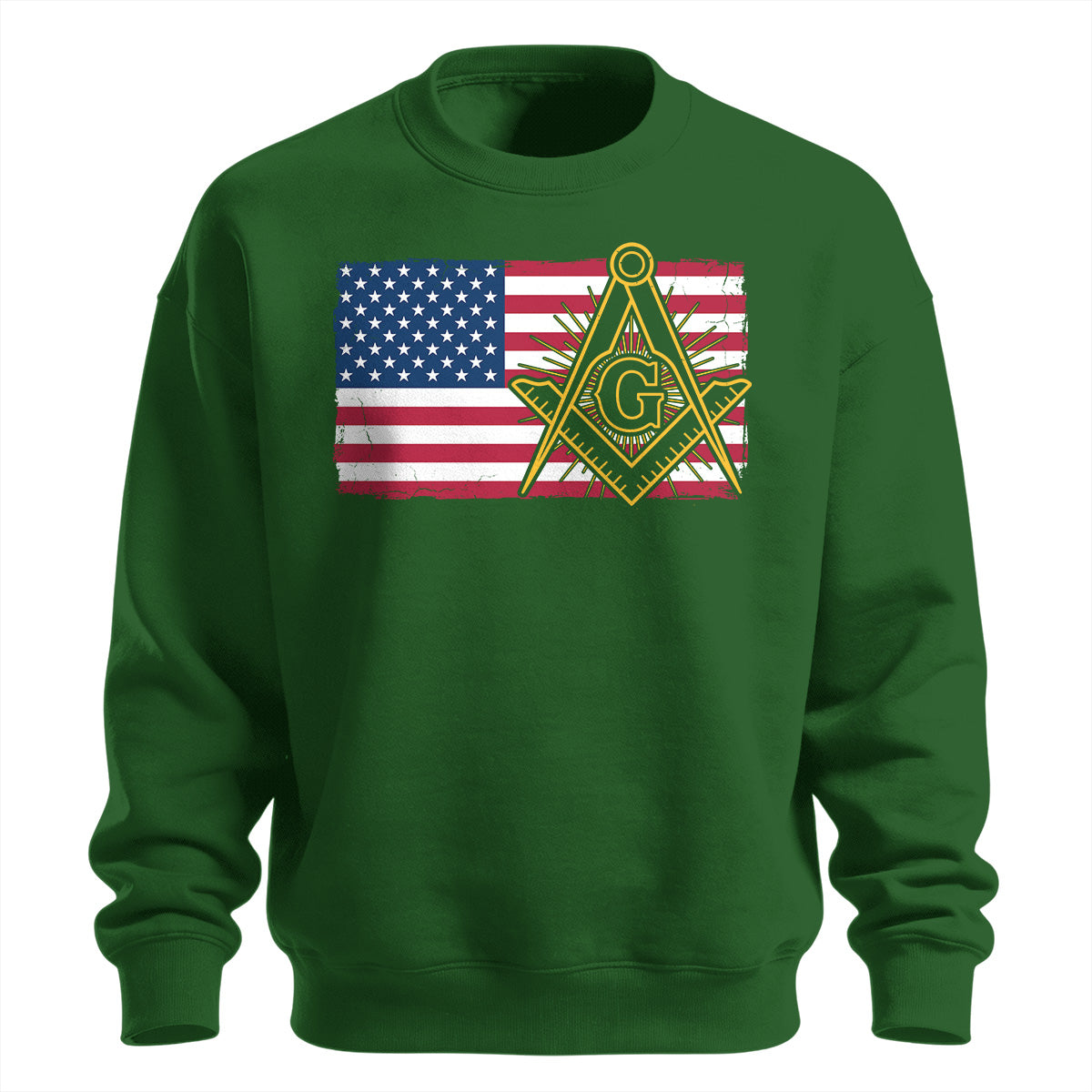 American Flag Square & Compass Sweatshirt