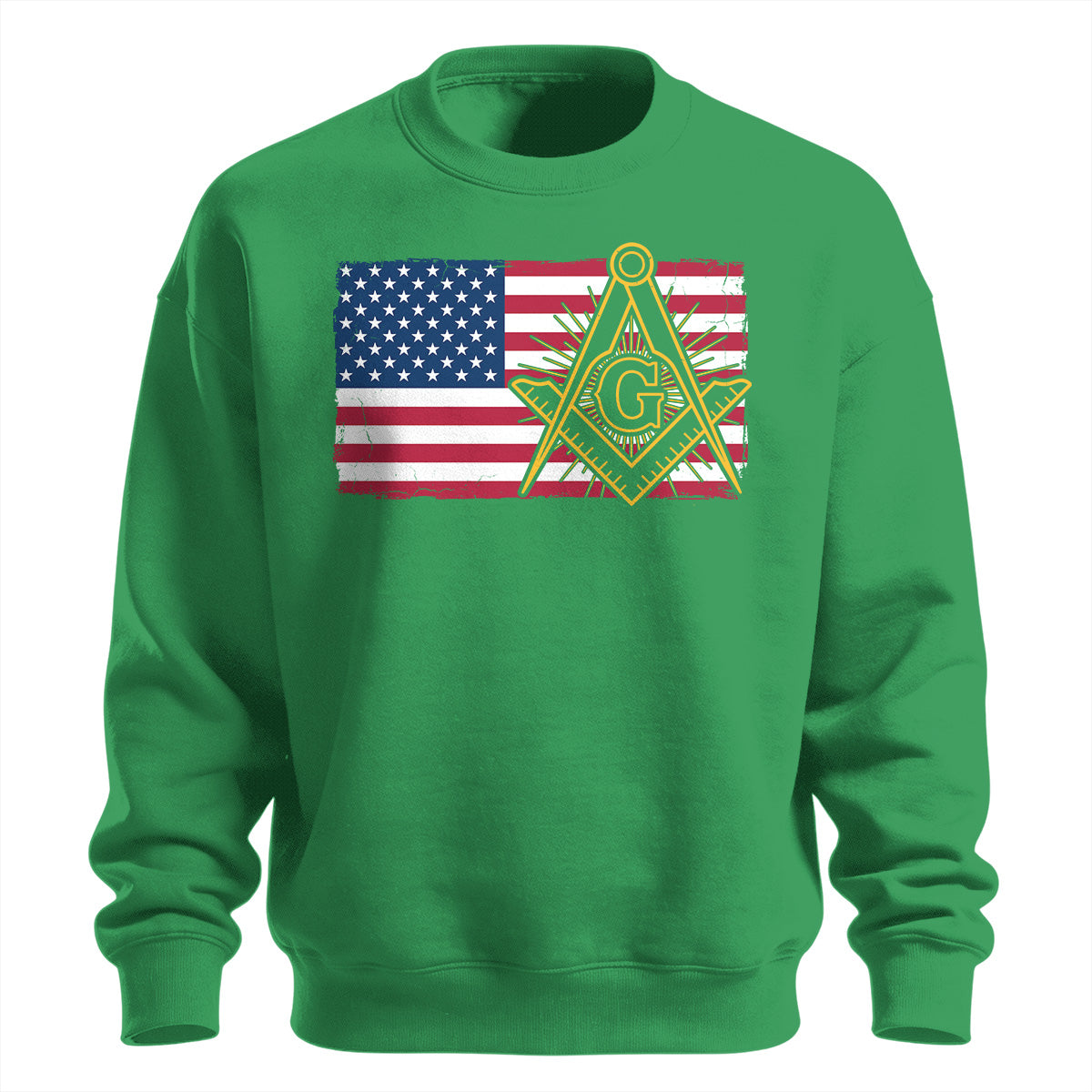 American Flag Square & Compass Sweatshirt
