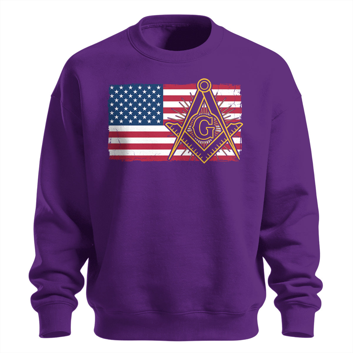 American Flag Square & Compass Sweatshirt