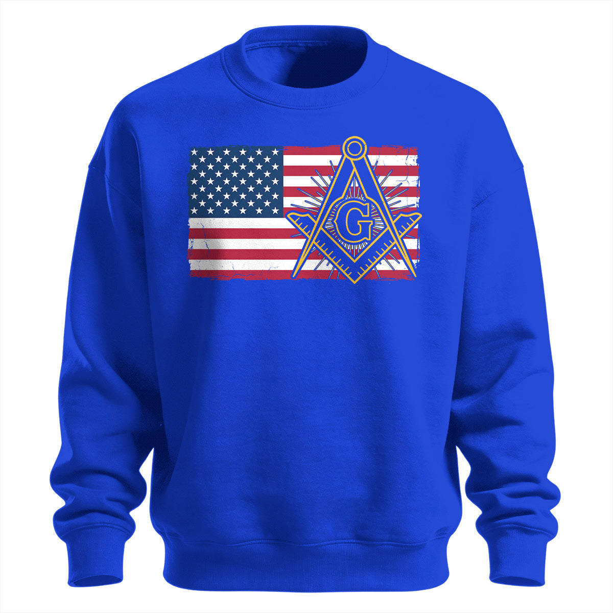 American Flag Square & Compass Sweatshirt