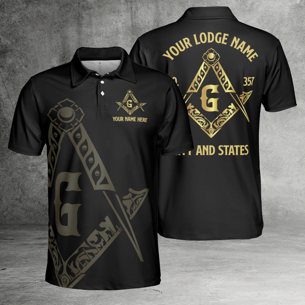 Custom Freemason Polo Shirt