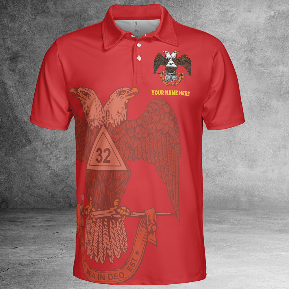 Custom 32nd Degree Scottish Rite Polo Shirt