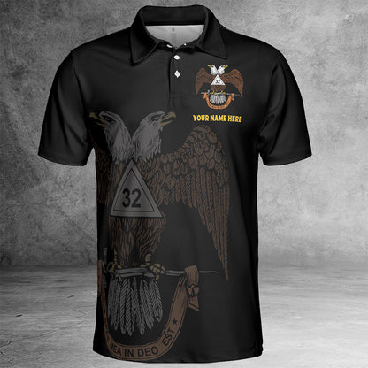 Custom 32nd Degree Scottish Rite Polo Shirt