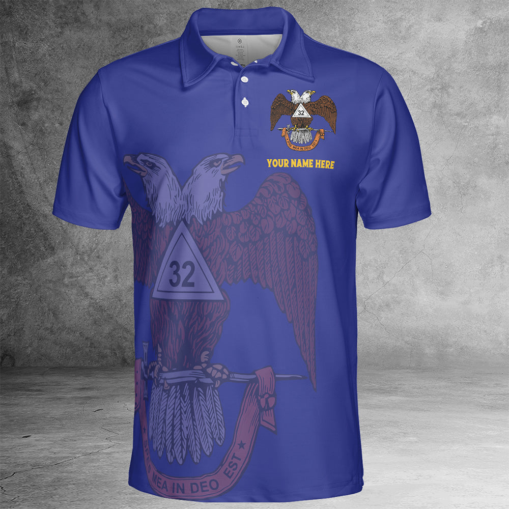 Custom 32nd Degree Scottish Rite Polo Shirt