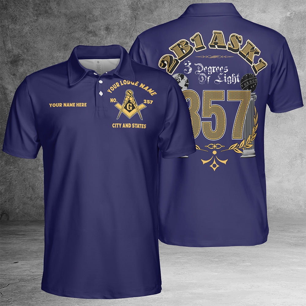 Custom Masonic Polo Shirt 2B1 ASK1