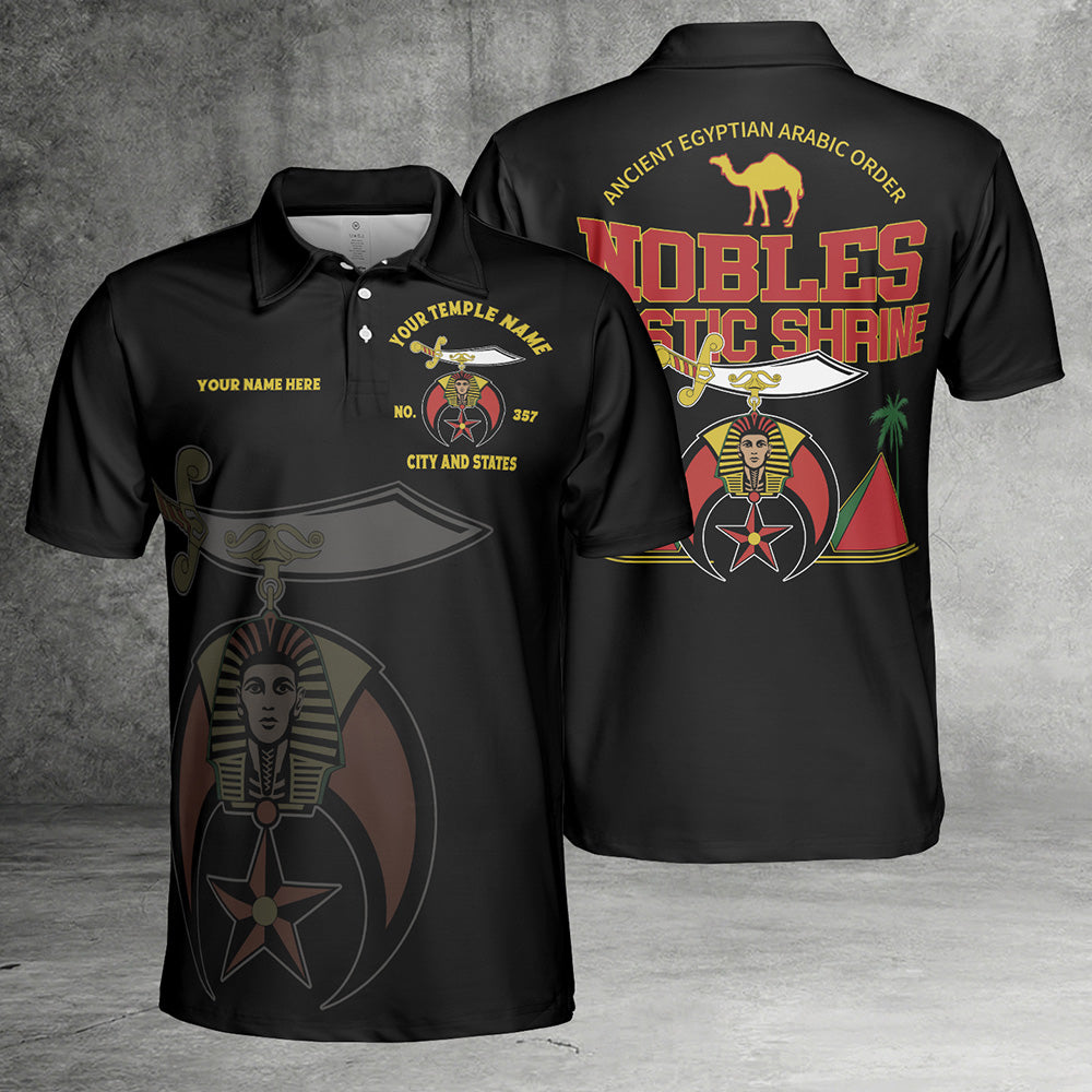 Custom Nobles Mystic Shrine Polo Shirt