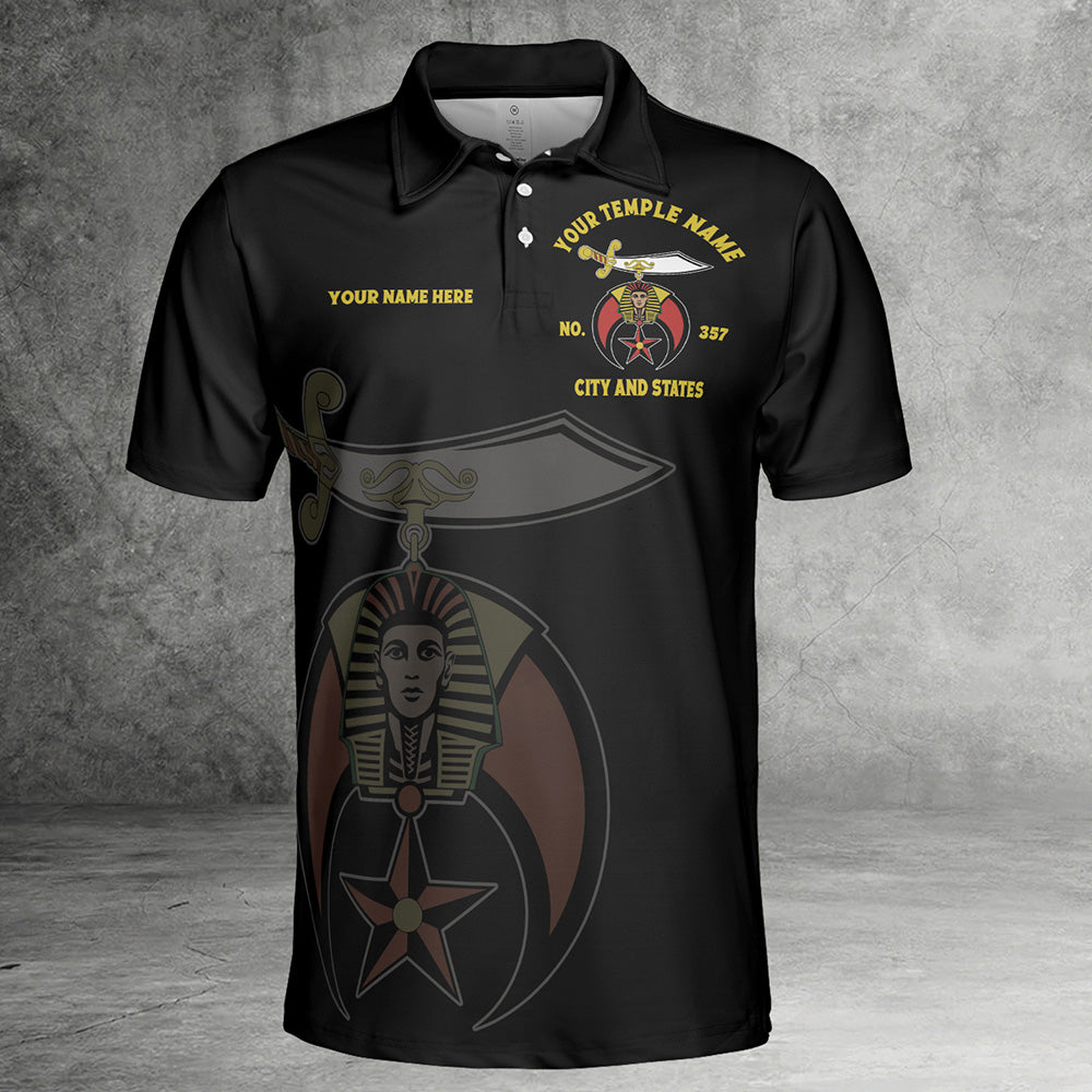 Custom Nobles Mystic Shrine Polo Shirt