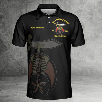 Custom Nobles Mystic Shrine Polo Shirt