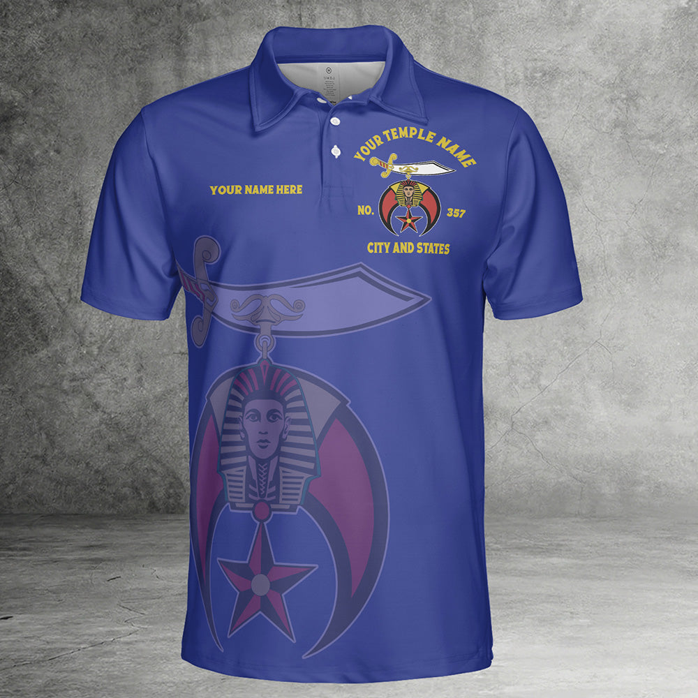 Custom Nobles Mystic Shrine Polo Shirt