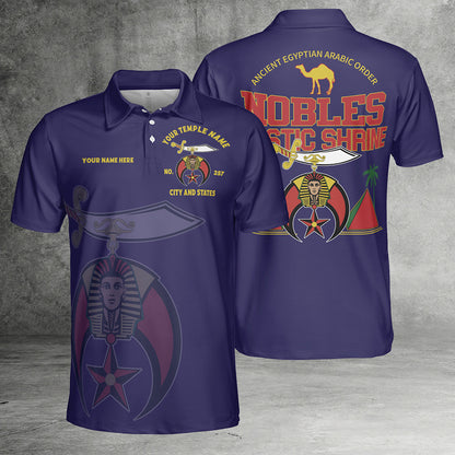 Custom Nobles Mystic Shrine Polo Shirt