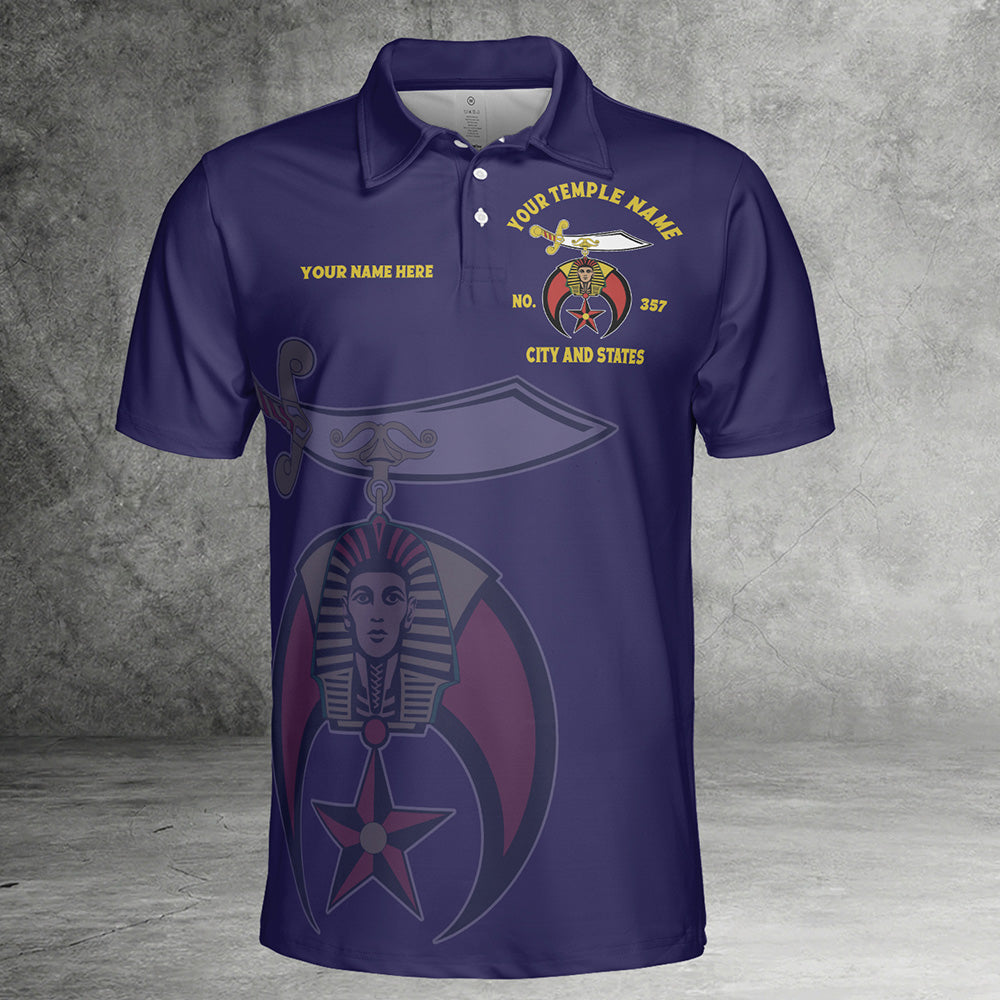 Custom Nobles Mystic Shrine Polo Shirt