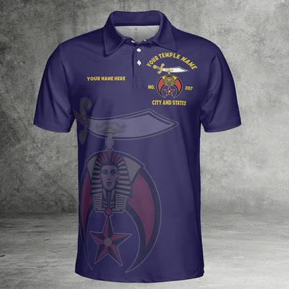 Custom Nobles Mystic Shrine Polo Shirt