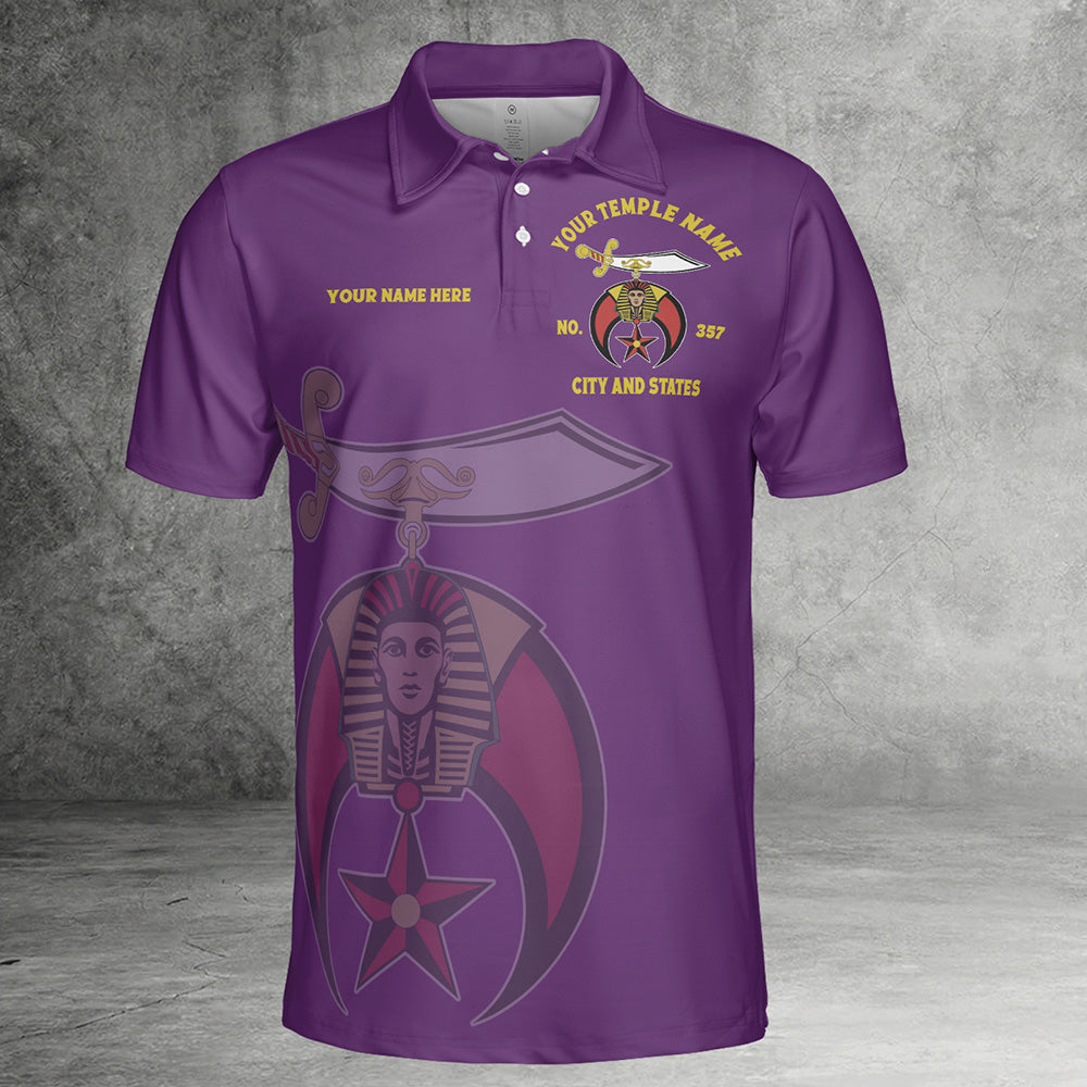 Custom Nobles Mystic Shrine Polo Shirt
