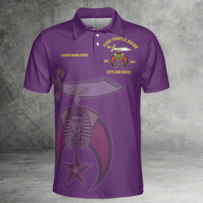 Custom Nobles Mystic Shrine Polo Shirt