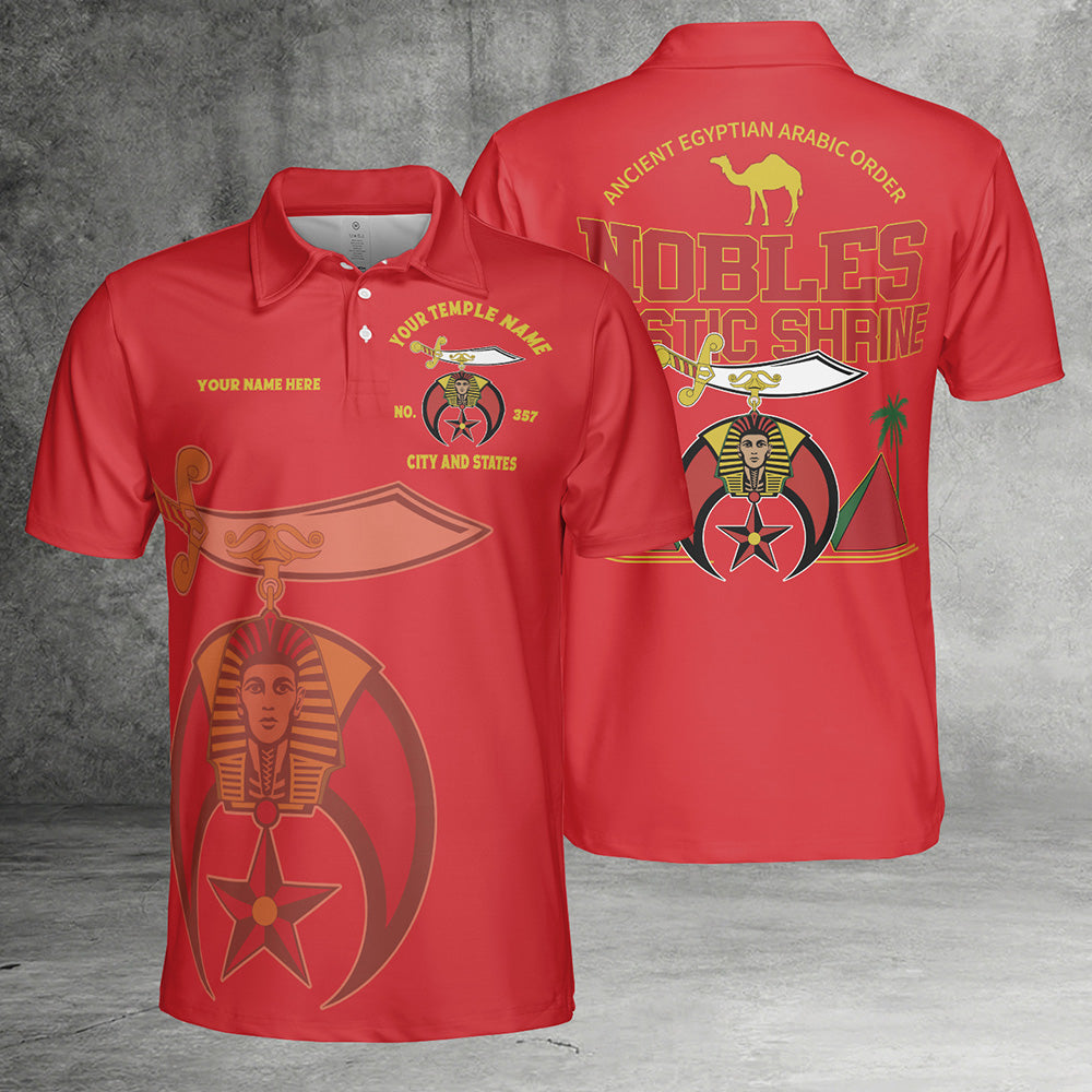 Custom Nobles Mystic Shrine Polo Shirt