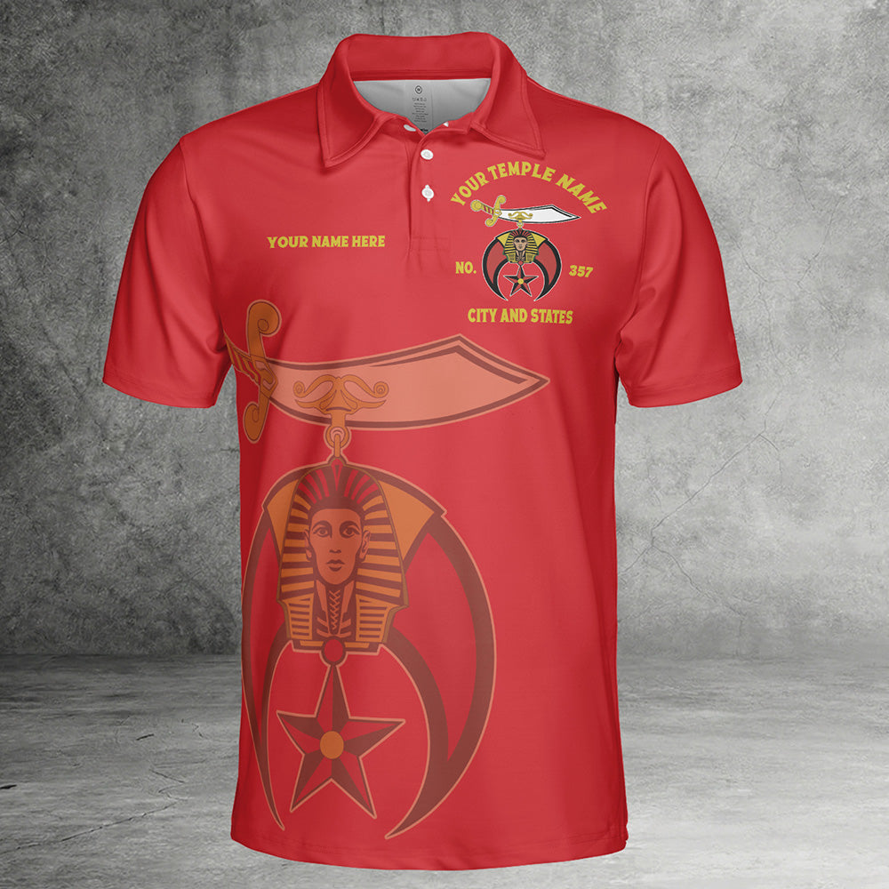 Custom Nobles Mystic Shrine Polo Shirt