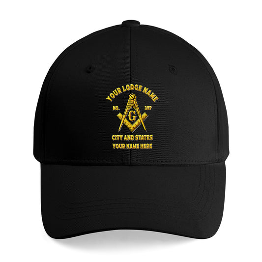 Custom Masonic Hat - Embroidered