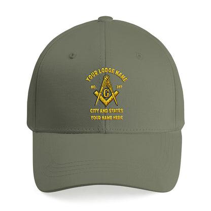 Custom Masonic Hat - Embroidered