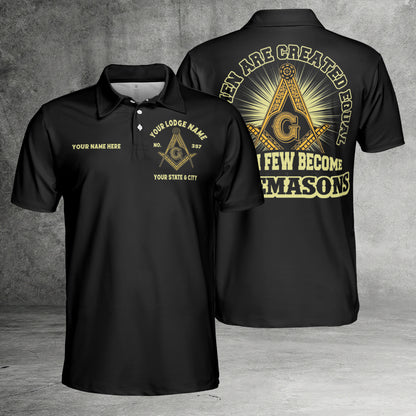 Custom Few Become Freemasons Polo Shirt