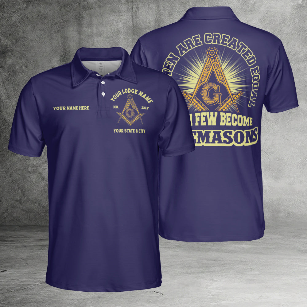 Custom Few Become Freemasons Polo Shirt