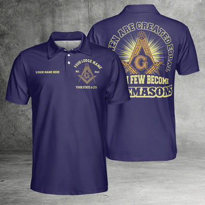 Custom Few Become Freemasons Polo Shirt