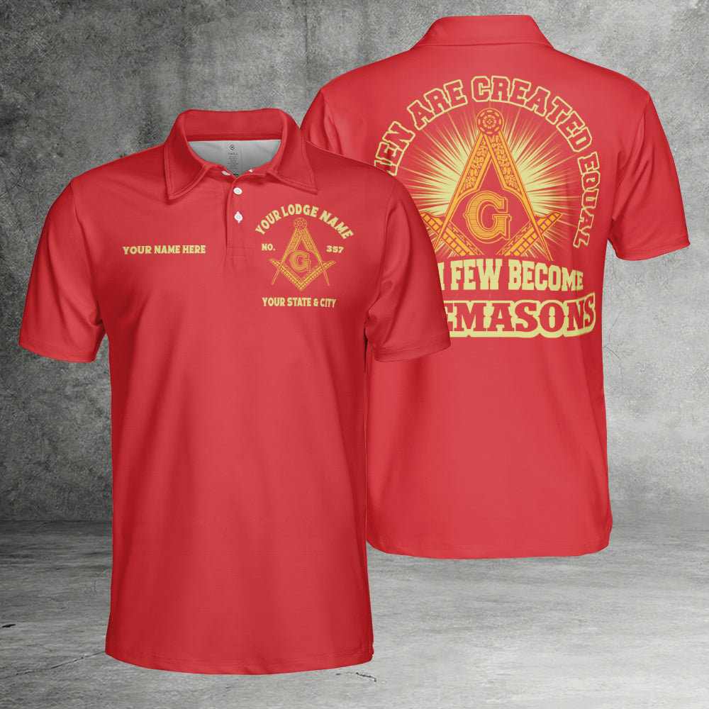 Custom Few Become Freemasons Polo Shirt