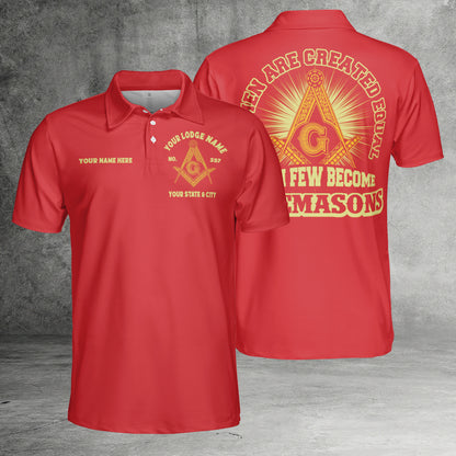 Custom Few Become Freemasons Polo Shirt