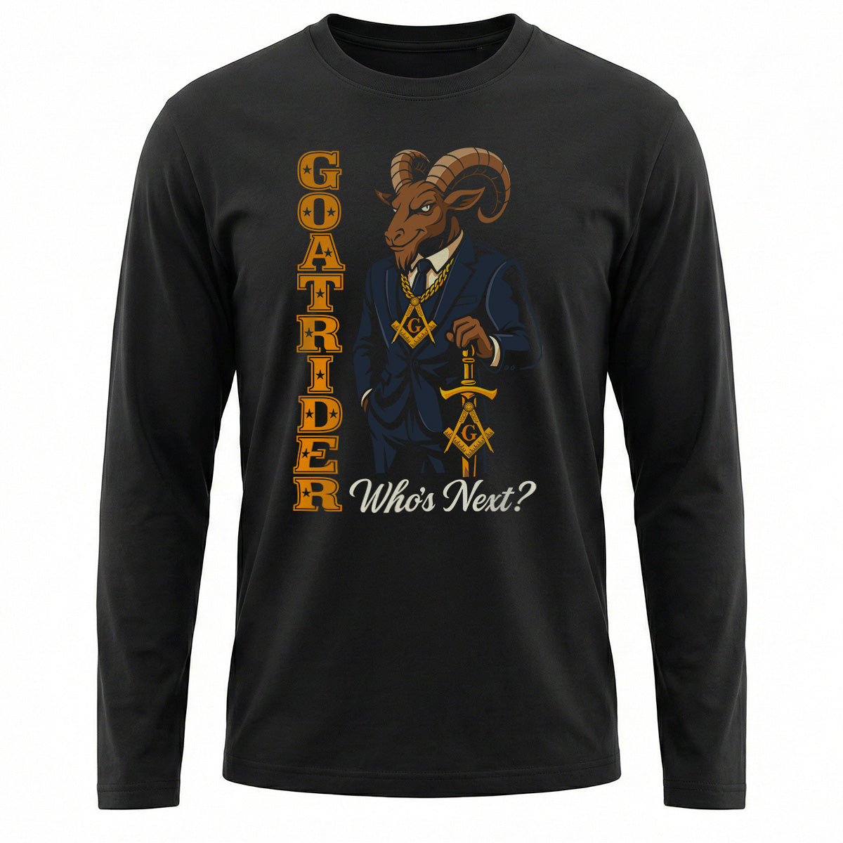 Goat Rider Masonic Long Sleeve – Mason Prints