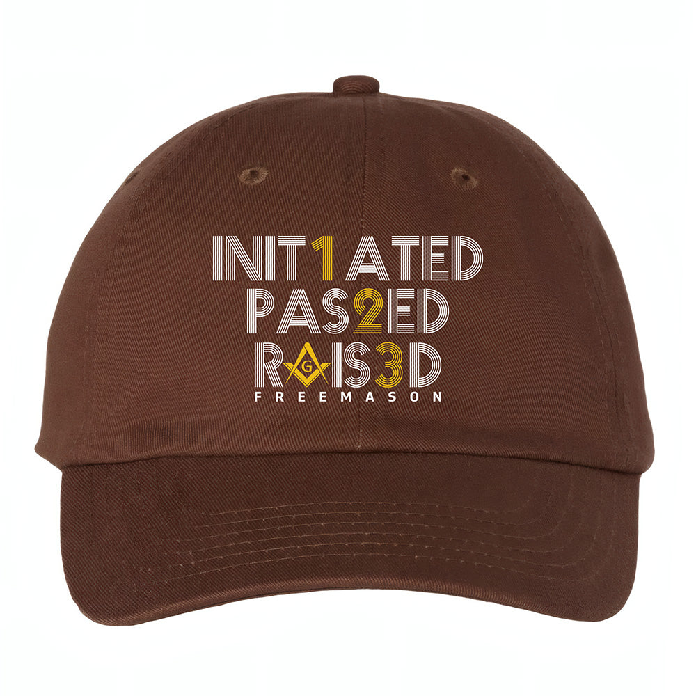 Initiated Passed Raised Hat - Printed