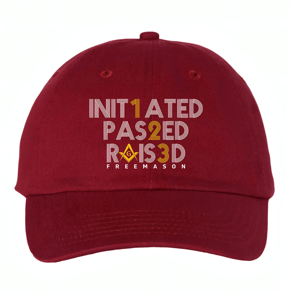 Initiated Passed Raised Hat - Printed
