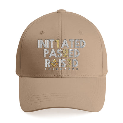 Initiated Passed Raised Cap - Embroidered