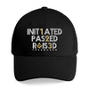 Initiated Passed Raised Cap - Embroidered
