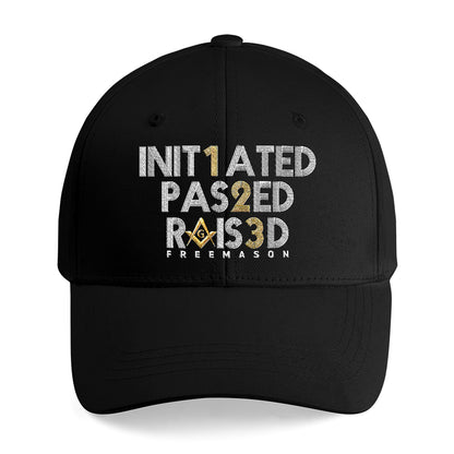 Initiated Passed Raised Cap - Embroidered