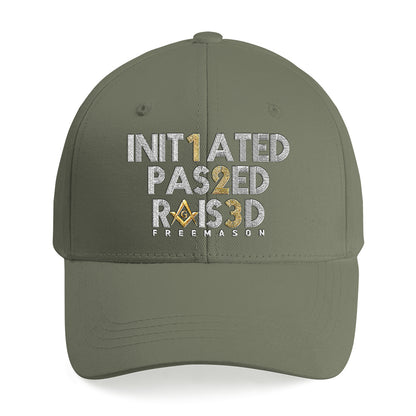 Initiated Passed Raised Cap - Embroidered