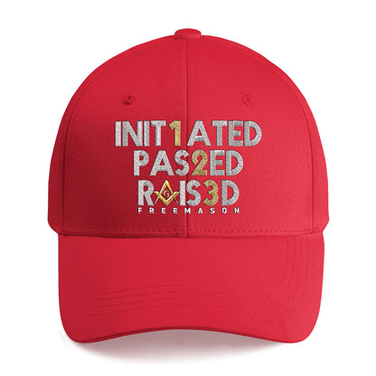 Initiated Passed Raised Cap - Embroidered